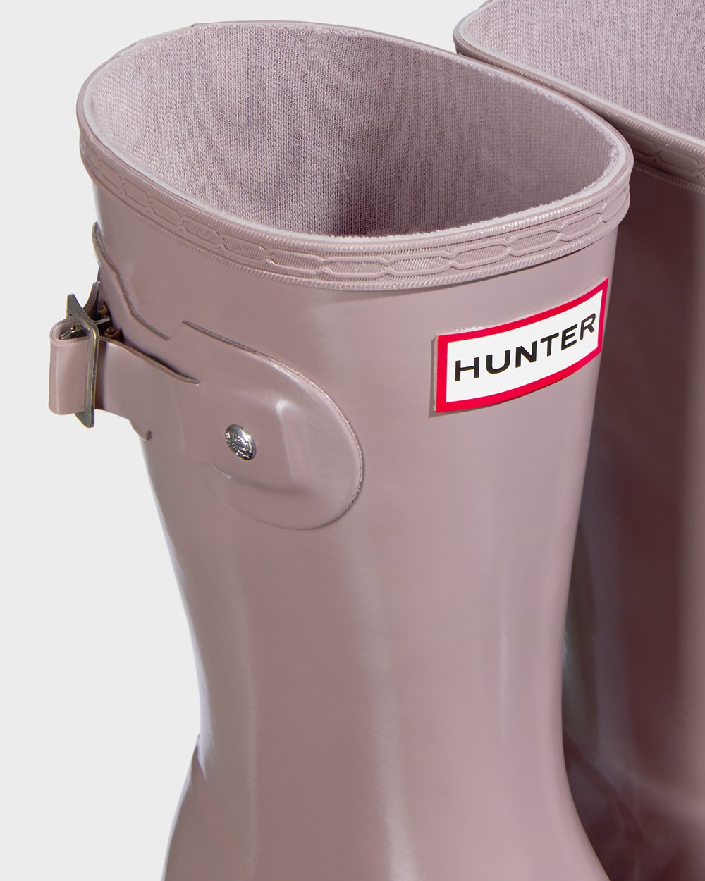 Womens Hunter Short Rain Boots Purple - Original Tour Foldable Gloss - 2753846-HR